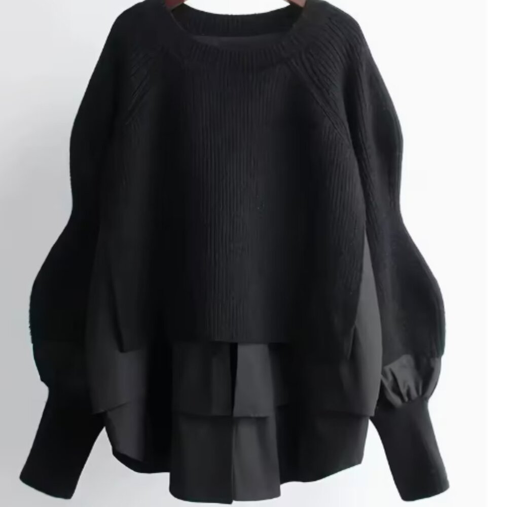 Faux 2 Piece Layered Knitwear Top